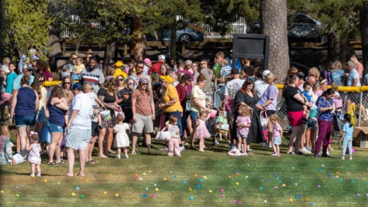Families gathered at McLean Park in North Myrtle Beach for a morning filled with laughter, excitement, and the simple joy of tradition.
Children raced across the grass in search of hidden eggs, while parents and grandparents looked on — some remembering their own days of doing the very same thing.
It’s moments like these that remind us… the Grand Strand isn’t just a place you visit — it’s a place where memories are made and shared across generations.