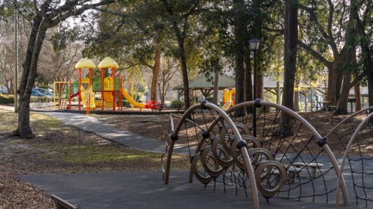 McLean Park in North Myrtle Beach offers a quiet place to walk, relax, and spend time with family just a few blocks from the ocean.
With shaded paths, a playground, picnic shelters, and a peaceful pond, it’s a simple and free way to slow down and enjoy the day along the Grand Strand.